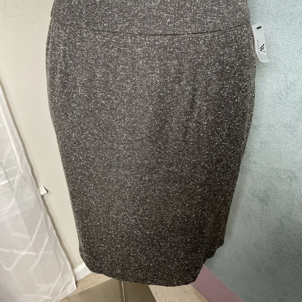 Worthington Womens Skirt 18 Brown Secretary Classic Career Minimalist Corp‎